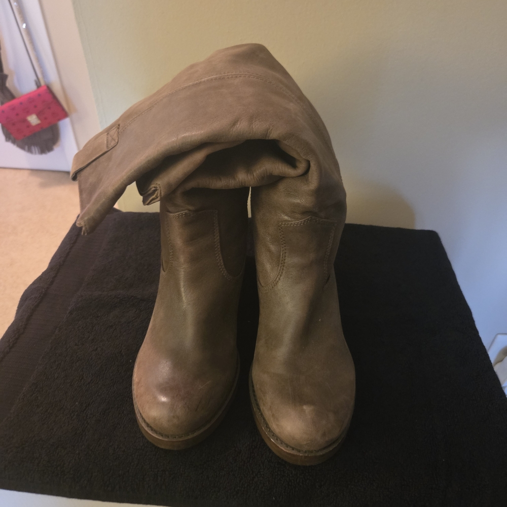 Lucky Brand Brown Leather Boots - Picture 2 of 5